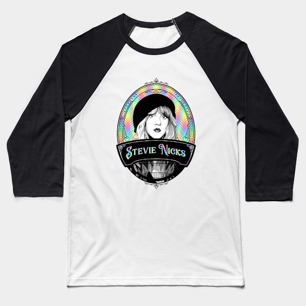 Stevie Nicks - Legend Music Baseball T-Shirt by Grindbising